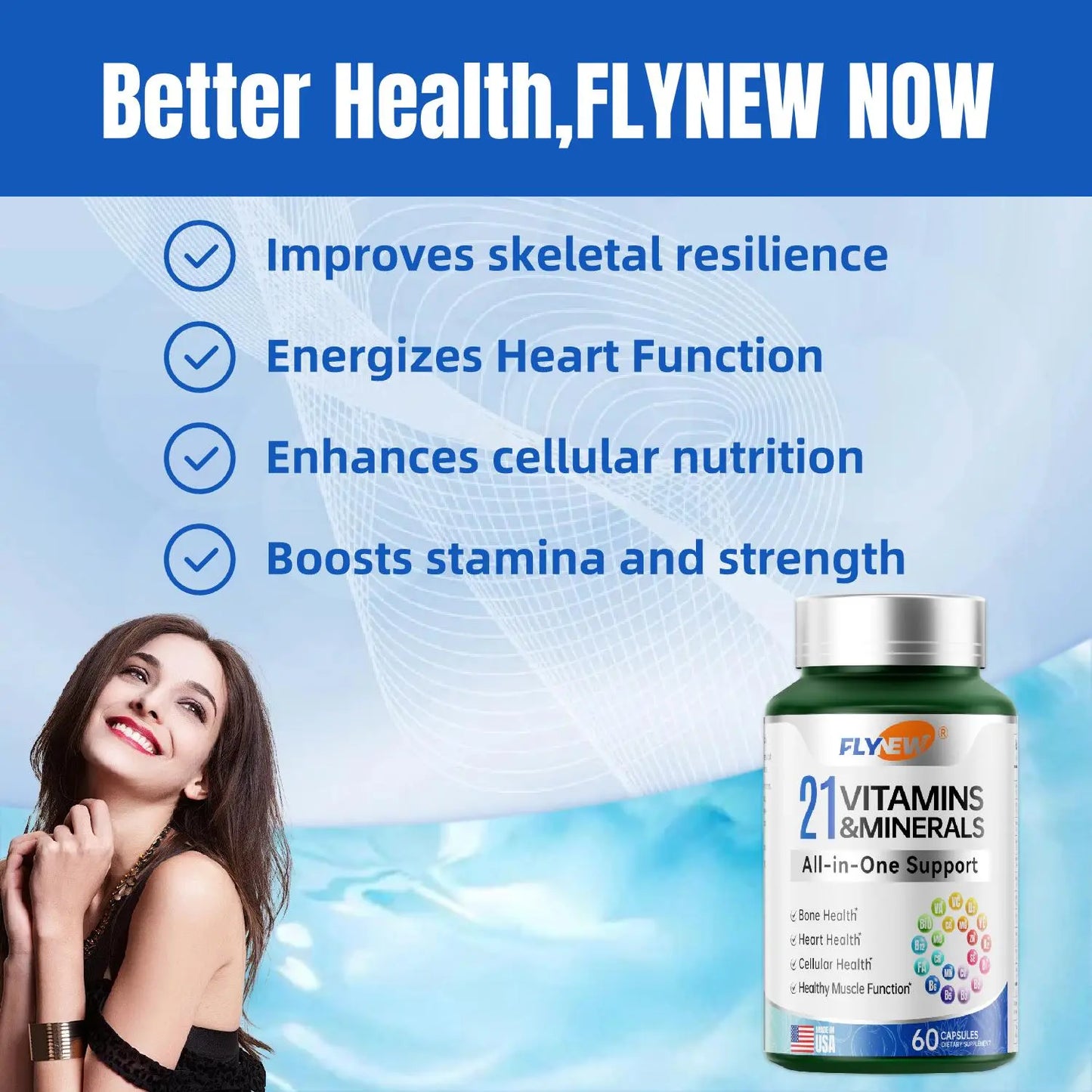 Shilajit Ultra & 21 All-In-One Vitamins Bundle - 120 Capsules with 85+ Trace Minerals & Pure Himalayan Organic Resin for Optimal Health Support - Fitness, Healthcare